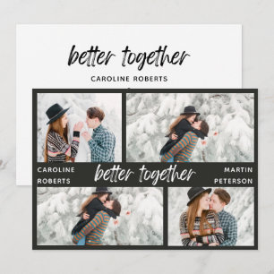 Tarjeta Festiva secuencia de comandos multifoto moderna y elegante