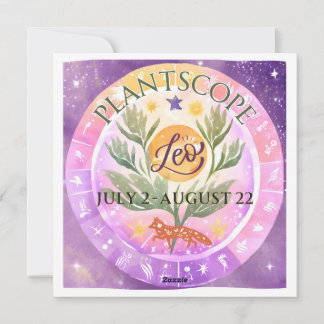 Tarjeta Festiva Sedona Plantscope: Leo