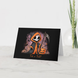 Tarjeta Festiva Segador de Halloween