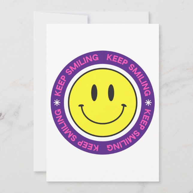 Tarjeta Festiva Seguir sonriendo (Anverso)