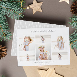 Tarjeta Festiva Seis simples | COLLAGE DE FOTOS MINIMALISTA