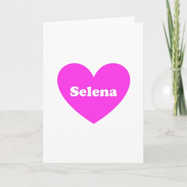 Tarjeta Festiva Selena (Anverso)