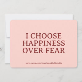 Tarjeta Festiva Self-Love Card, Custom Gift, Inspirational Message
