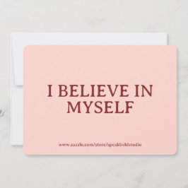 Tarjeta Festiva Self-Love, Confidence, Custom Gift for Her