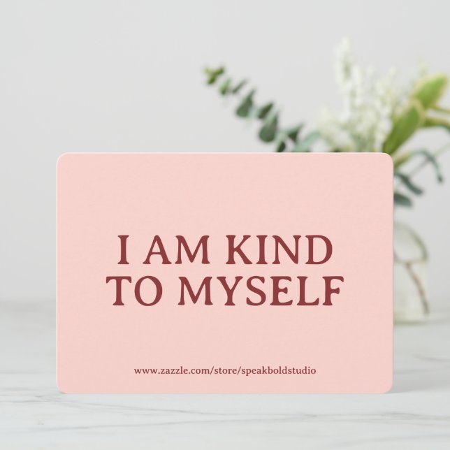 Tarjeta Festiva Self-Love, Encouragement, Personalized Gift Card (Anverso de pie)