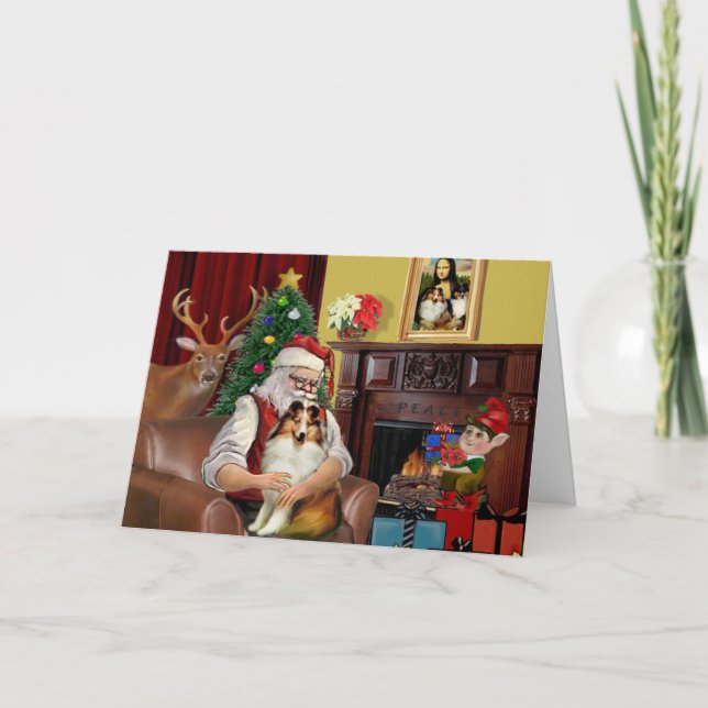 Tarjeta Festiva Sello de Santa (sw) (Anverso)
