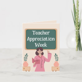 Tarjeta Festiva Semana de Apreciación del Profesor