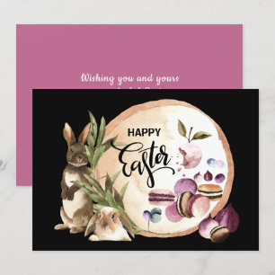 Tarjeta Festiva Semana Santa   Abundantes de macarons con fruta de