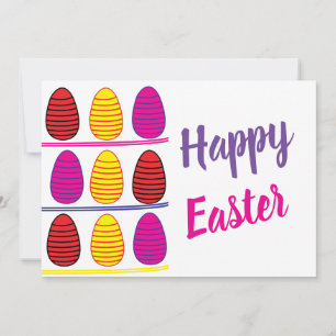 Tarjeta Festiva Semana Santa Colorida Feliz Pascua