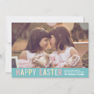 Tarjeta Festiva Semana Santa Foto de la familia moda Pastel