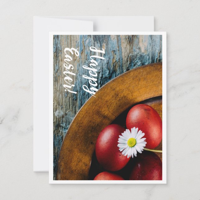 Tarjeta Festiva Semana Santa! Los huevos de Pascua siguen con vida (Anverso)