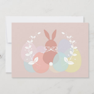 Tarjeta Festiva Semana Santa Mínima Feliz