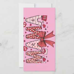 Tarjeta Festiva Señal de Mama Valentine