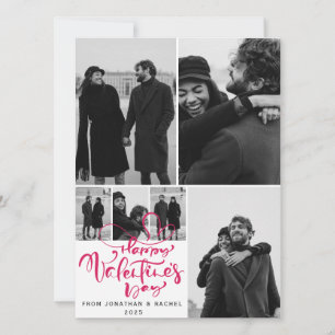 Tarjeta Festiva Sencilla elegancia día de San Valentín de amor Fam