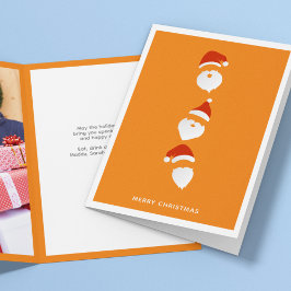 Tarjeta Festiva Sencilla foto de Navidades de Naranjas de Santa Gr