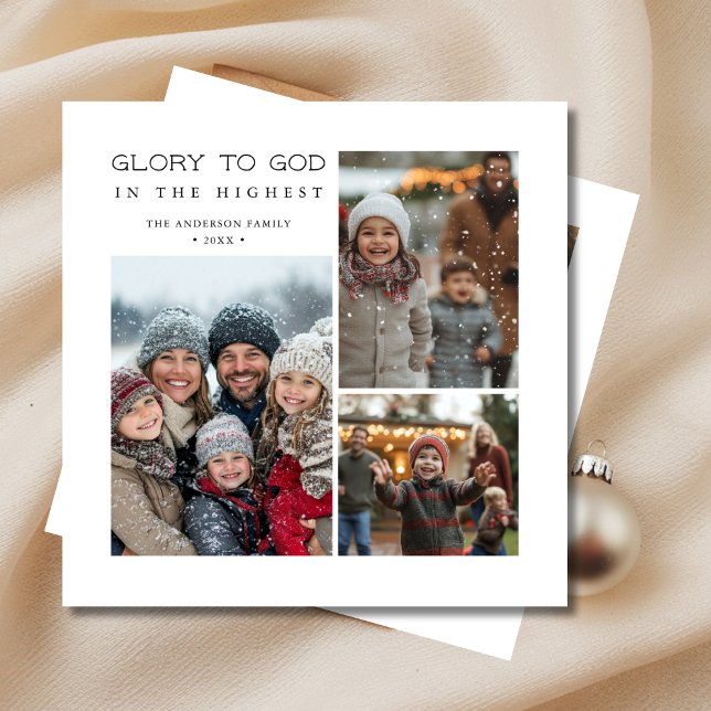 Tarjeta Festiva Sencilla Gloria Religiosa A Los Navidades De Dios  (Subido por el creador)