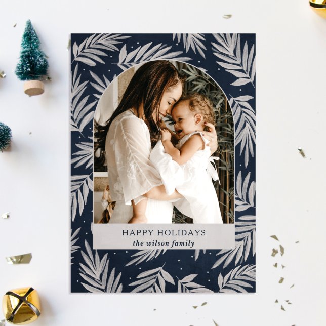 Tarjeta Festiva Sencilla Marina Moderna ramifica foto arca (Subido por el creador)