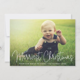 Tarjeta Festiva Sencilla y elegante foto de escritura moderna