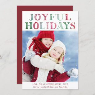 Tarjeta Festiva Sencilla y JOYFUL FESTIVIDAD