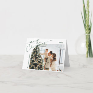 Tarjeta Festiva Sencillamente Elegante Navidades De 6 FOTOS Saluda
