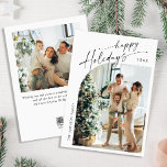 Tarjeta Festiva Sencillamente Elegante Y Elegante 2 Navidades FOTO<br><div class="desc">Navidades Elegantes Y Elegantes De Fotografía Saludando La Tarjeta De Vacaciones. Sorprende y trae alegría a los cercanos y hace que la celebración sea inolvidable. Para una mayor personalización,  haga clic en el enlace "personalizar adicional" y utilice nuestra herramienta de diseño para modificar esta plantilla.</div>