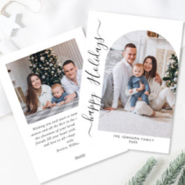 Tarjeta Festiva Sencillamente Elegante Y Elegante 2 Navidades FOTO