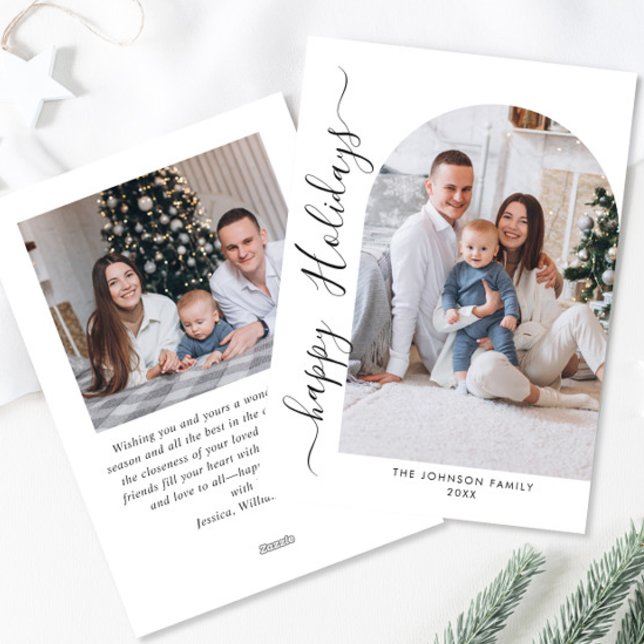 Tarjeta Festiva Sencillamente Elegante Y Elegante 2 Navidades FOTO (Subido por el creador)