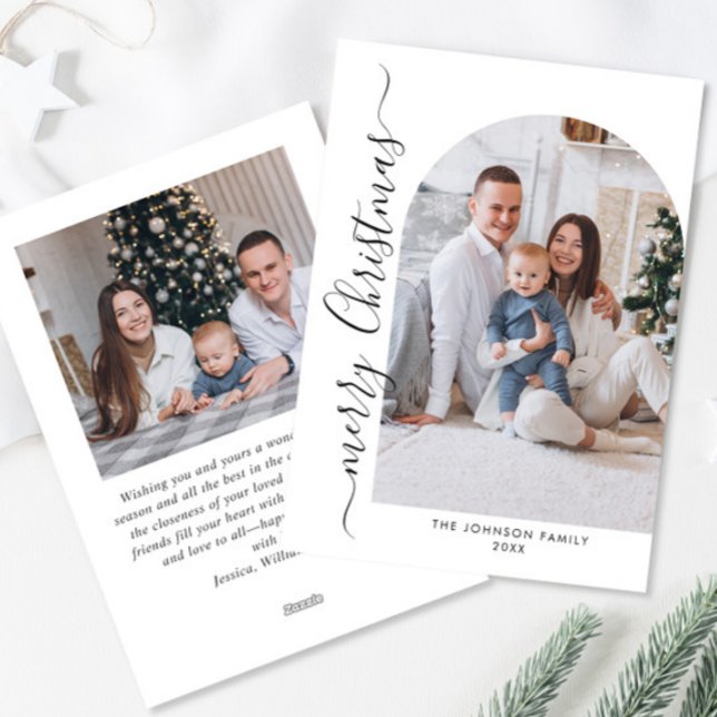 Tarjeta Festiva Sencillamente Elegante Y Elegante 2 Navidades FOTO (Subido por el creador)