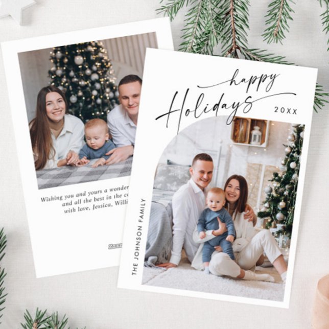 Tarjeta Festiva Sencillamente Elegante Y Elegante 2 Navidades FOTO (Subido por el creador)