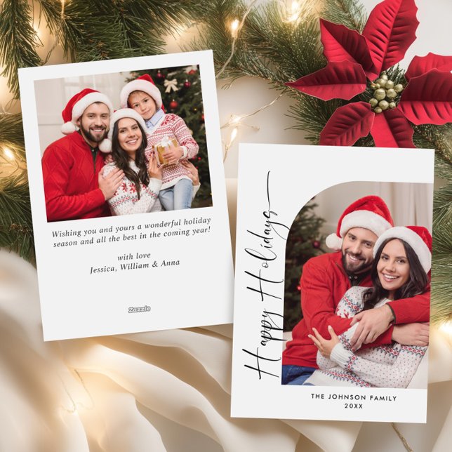 Tarjeta Festiva Sencillamente Elegante Y Elegante 2 Navidades FOTO (Subido por el creador)