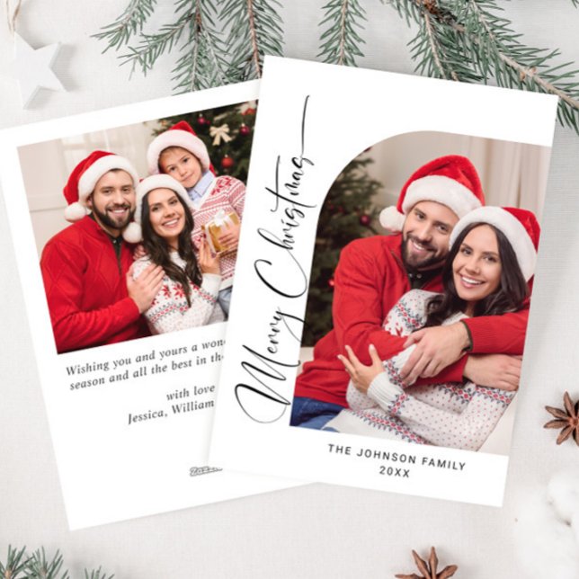 Tarjeta Festiva Sencillamente Elegante Y Elegante 2 Navidades FOTO (Subido por el creador)