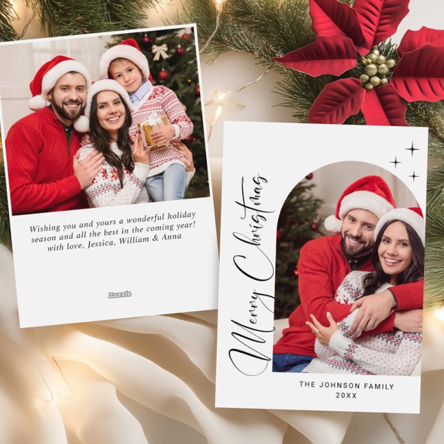 Tarjeta Festiva Sencillamente Elegante Y Elegante 2 Navidades FOTO (Subido por el creador)