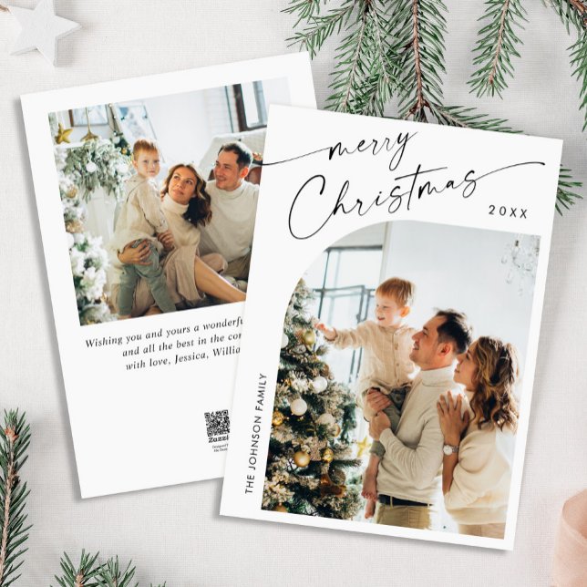 Tarjeta Festiva Sencillamente Elegante Y Elegante 2 Navidades FOTO (Subido por el creador)