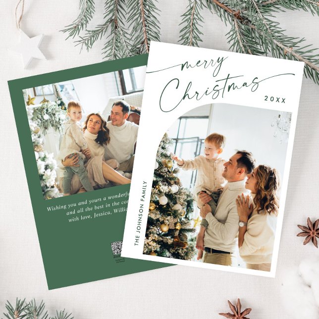 Tarjeta Festiva Sencillamente Elegante Y Elegante 2 Navidades FOTO (Subido por el creador)