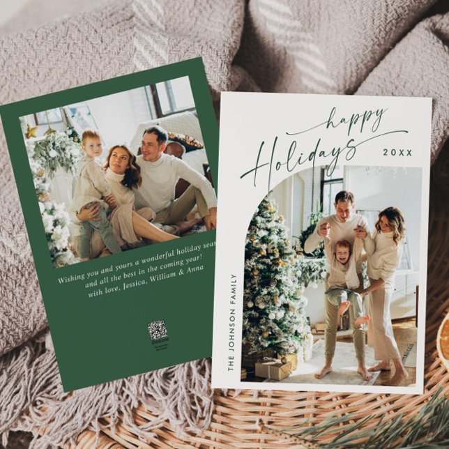 Tarjeta Festiva Sencillamente Elegante Y Elegante 2 Navidades FOTO (Subido por el creador)