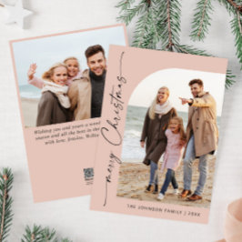 Tarjeta Festiva Sencillamente Elegante Y Elegante 2 Navidades FOTO