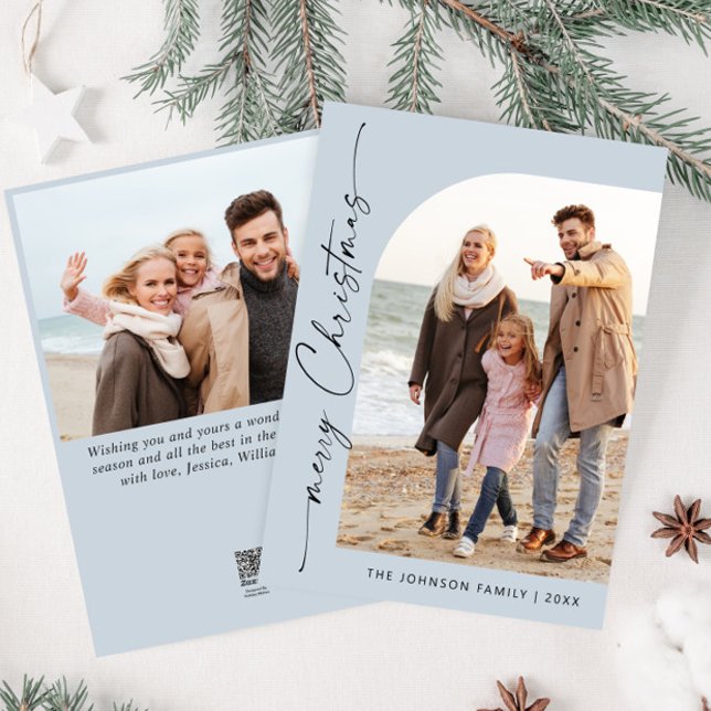 Tarjeta Festiva Sencillamente Elegante Y Elegante 2 Navidades FOTO (Subido por el creador)