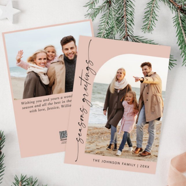 Tarjeta Festiva Sencillamente Elegante Y Elegante 2 Navidades FOTO (Subido por el creador)