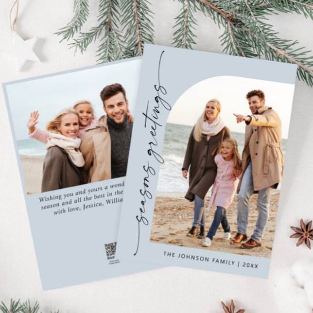 Tarjeta Festiva Sencillamente Elegante Y Elegante 2 Navidades FOTO (Subido por el creador)