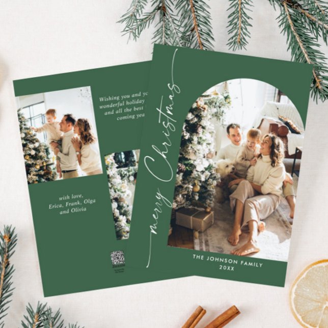 Tarjeta Festiva Sencillamente Elegante Y Elegante 3 Navidades FOTO (Subido por el creador)
