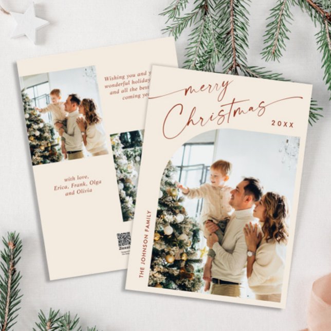 Tarjeta Festiva Sencillamente Elegante Y Elegante 3 Navidades FOTO (Subido por el creador)