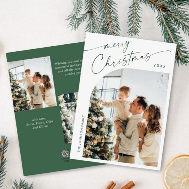 Tarjeta Festiva Sencillamente Elegante Y Elegante 3 Navidades FOTO (Subido por el creador)