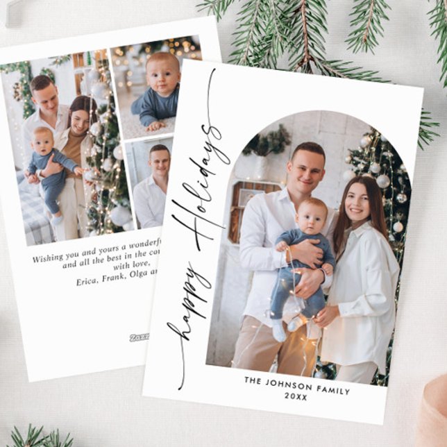 Tarjeta Festiva Sencillamente Elegante Y Elegante 4 Navidades De F (Subido por el creador)