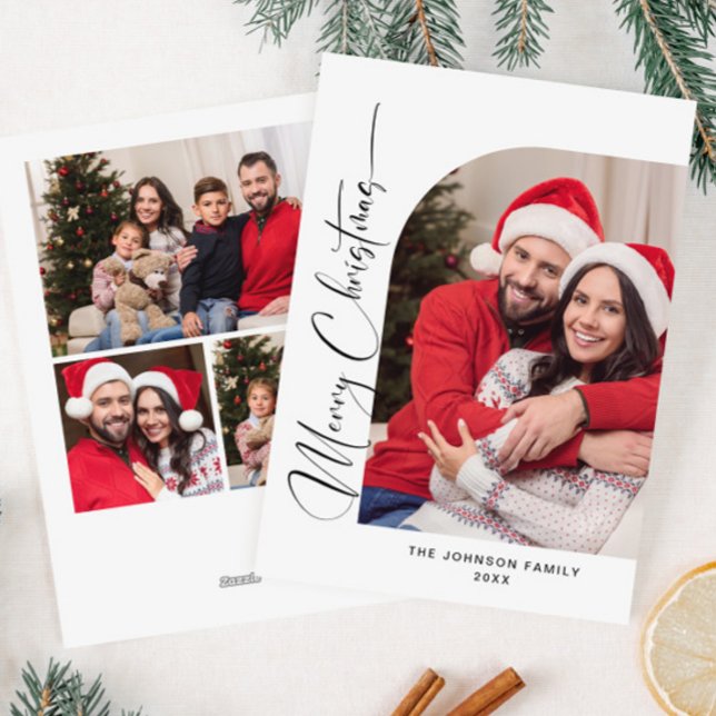 Tarjeta Festiva Sencillamente Elegante Y Elegante 4 Navidades De F (Subido por el creador)
