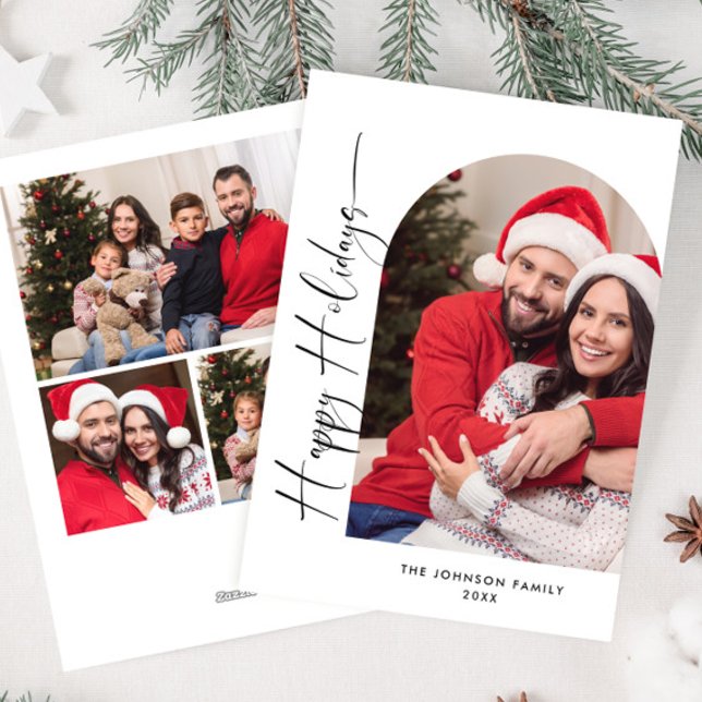 Tarjeta Festiva Sencillamente Elegante Y Elegante 4 Navidades De F (Subido por el creador)