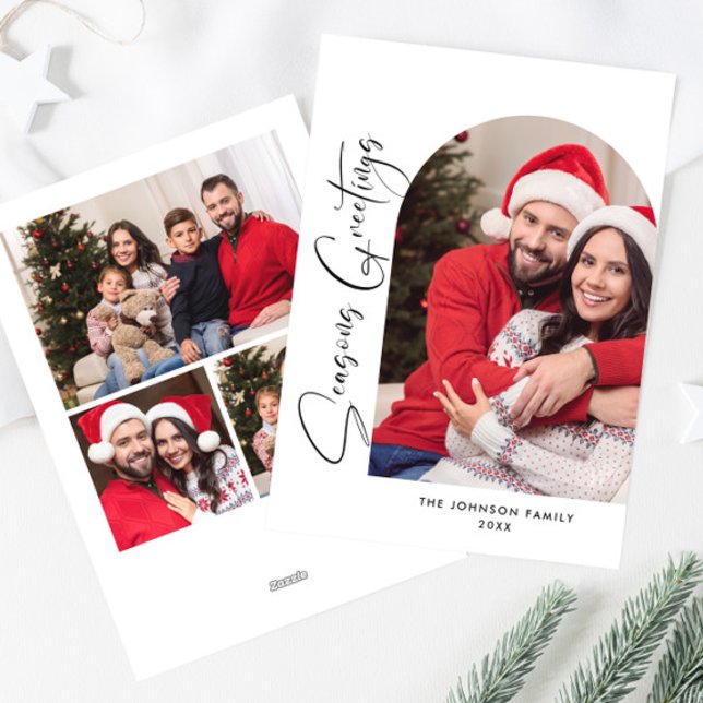 Tarjeta Festiva Sencillamente Elegante Y Elegante 4 Navidades De F (Subido por el creador)