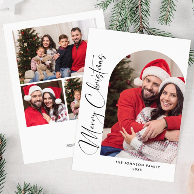 Tarjeta Festiva Sencillamente Elegante Y Elegante 4 Navidades De F (Subido por el creador)