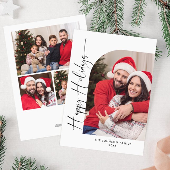 Tarjeta Festiva Sencillamente Elegante Y Elegante 4 Navidades De F (Subido por el creador)