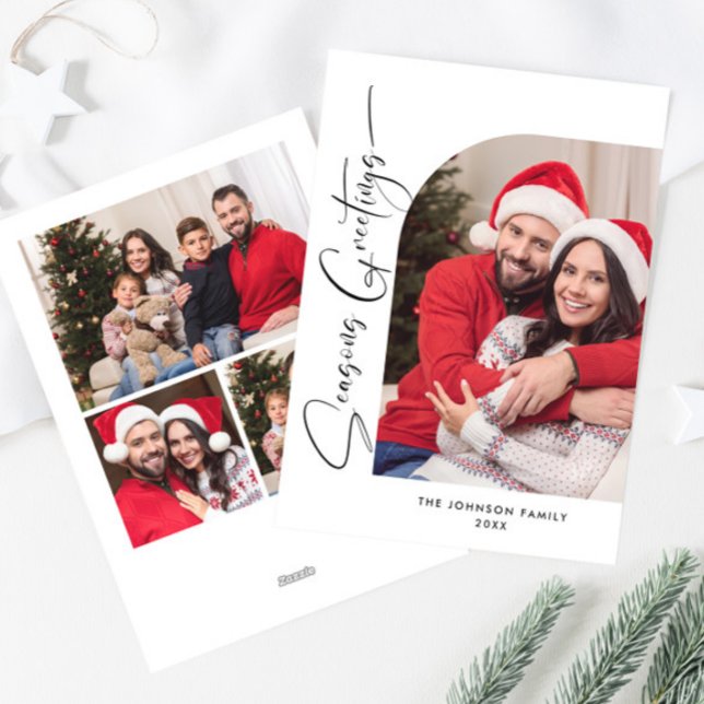 Tarjeta Festiva Sencillamente Elegante Y Elegante 4 Navidades De F (Subido por el creador)