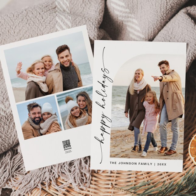 Tarjeta Festiva Sencillamente Elegante Y Elegante 4 Navidades De F (Subido por el creador)